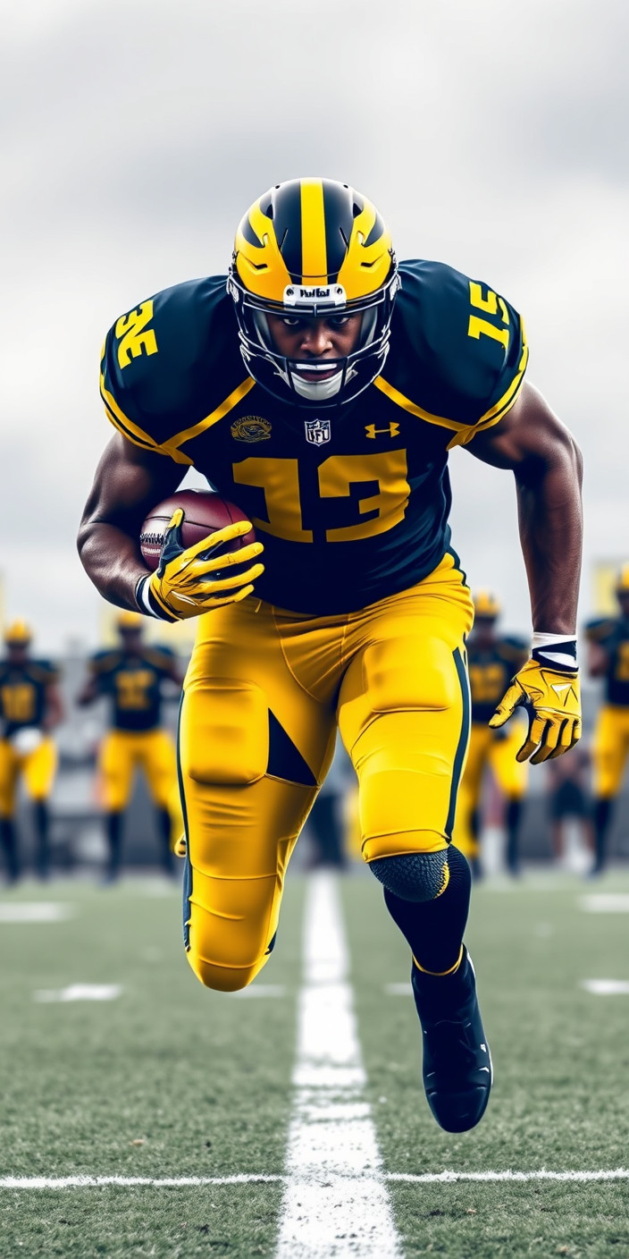 Michigan wolverines football 6 Phone Wallpaper