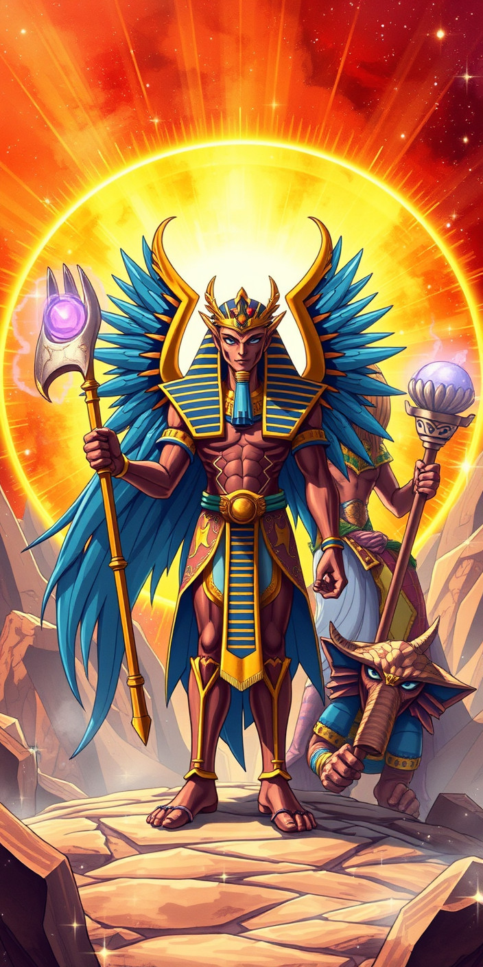 Yugioh egyptian gods 12 Phone Wallpaper