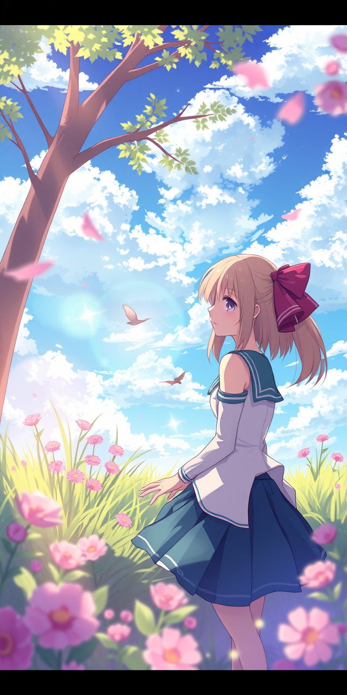 Cute anime girl 6 Phone Wallpaper