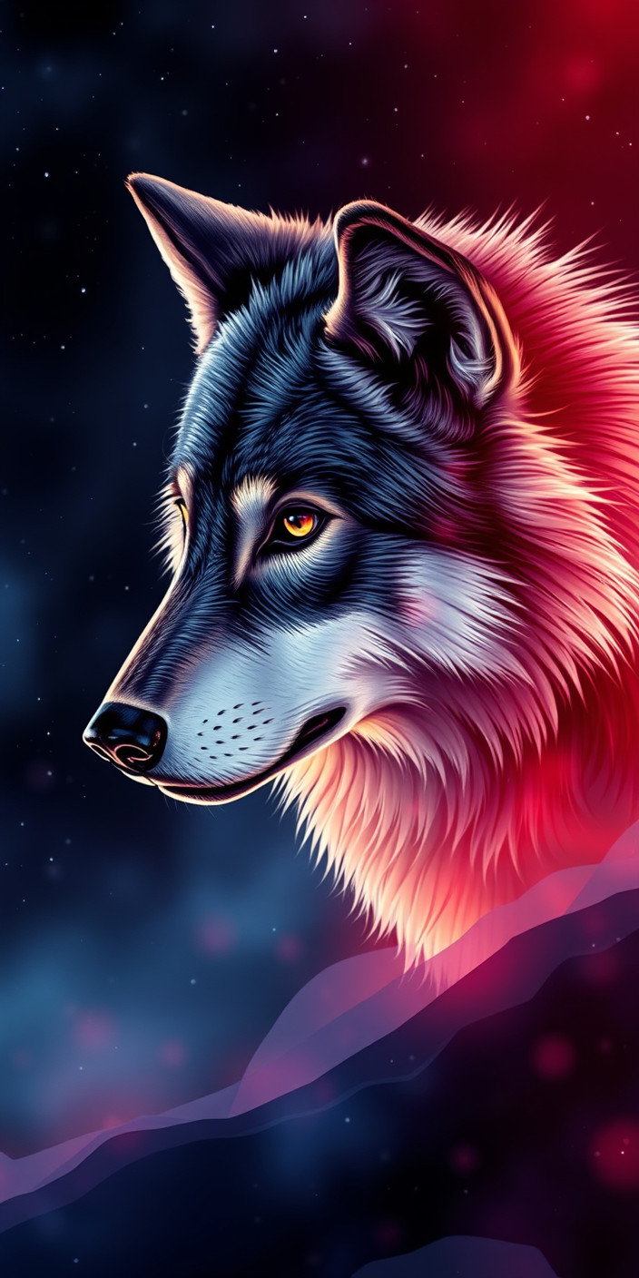 Wolf 1 Phone Wallpaper