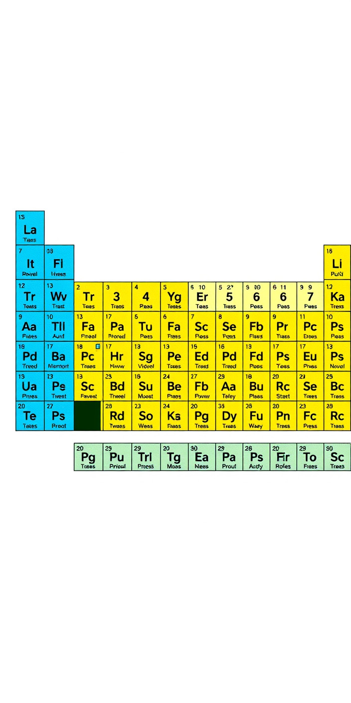 Periodic table 3 Phone Wallpaper