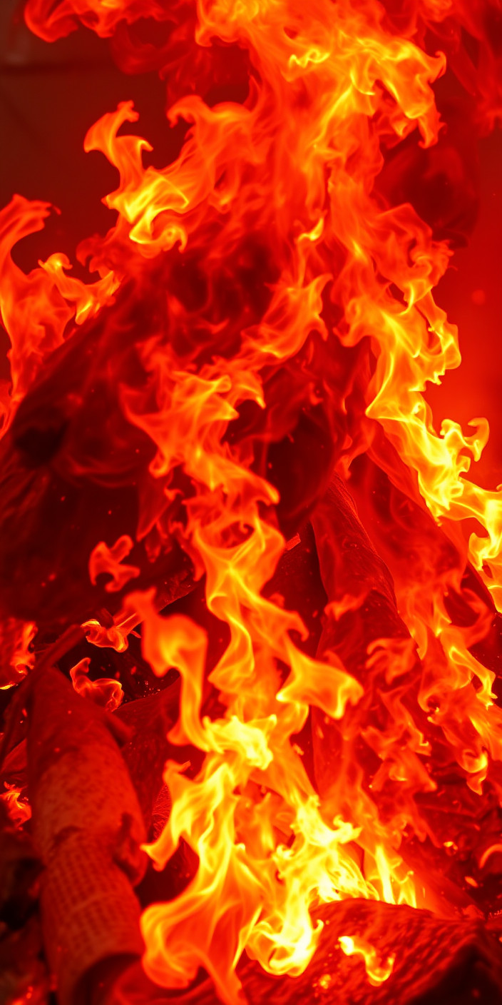 Fire 12 Phone Wallpaper