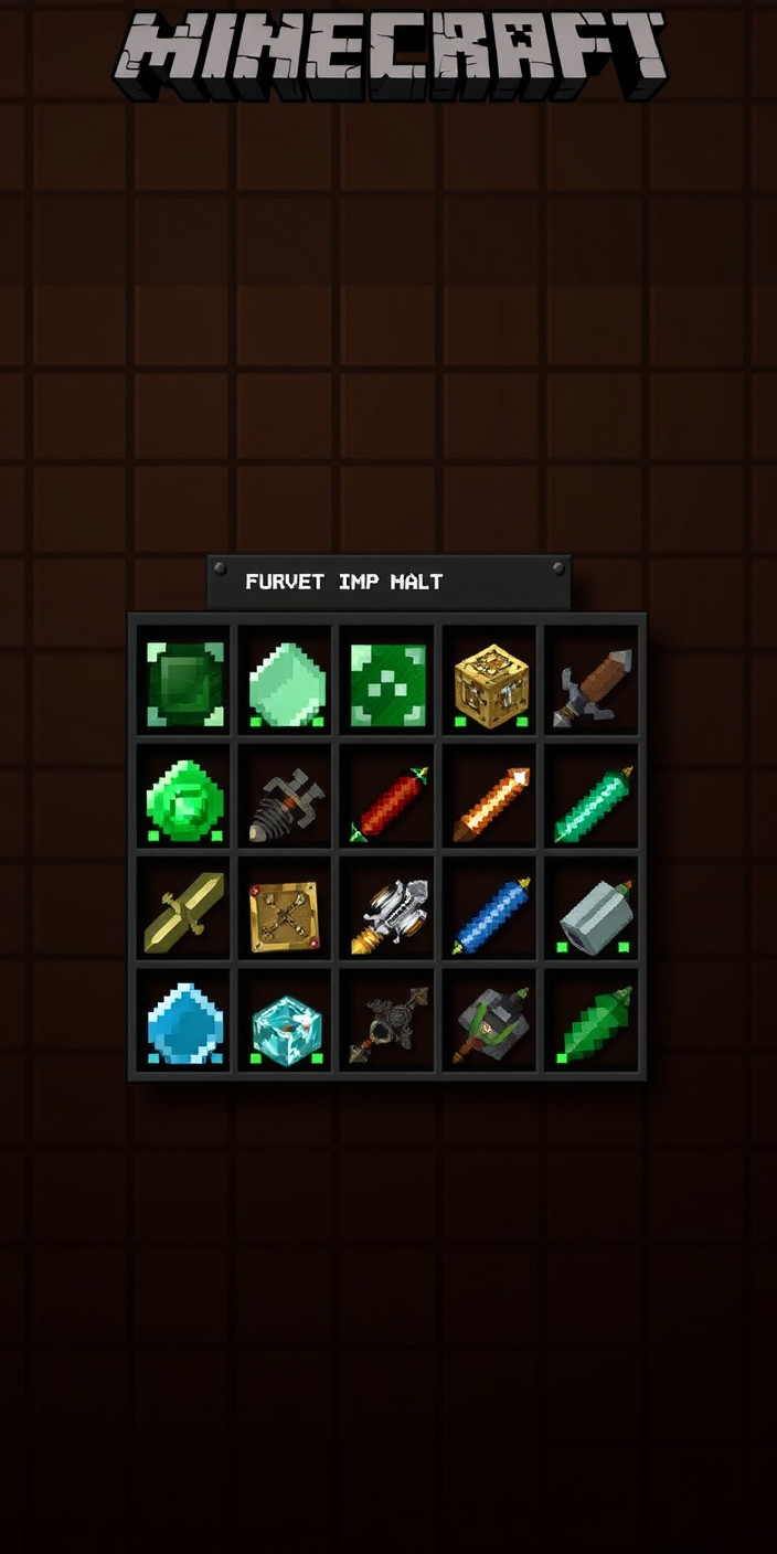 Minecraft inventory 4 Phone Wallpaper