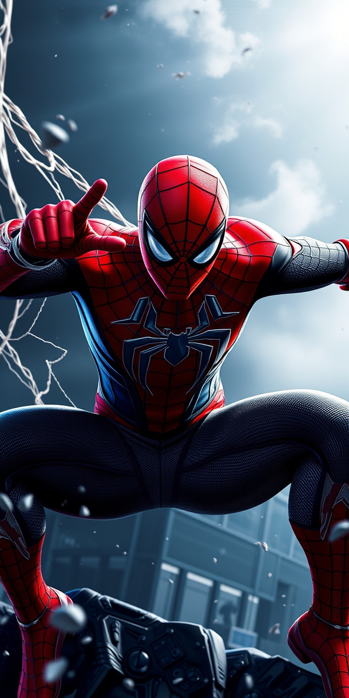 Spiderman ps4 8 Phone Wallpaper