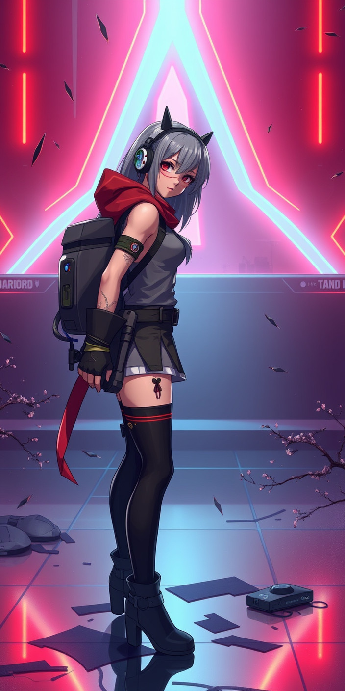 Gamer girl 1 Phone Wallpaper