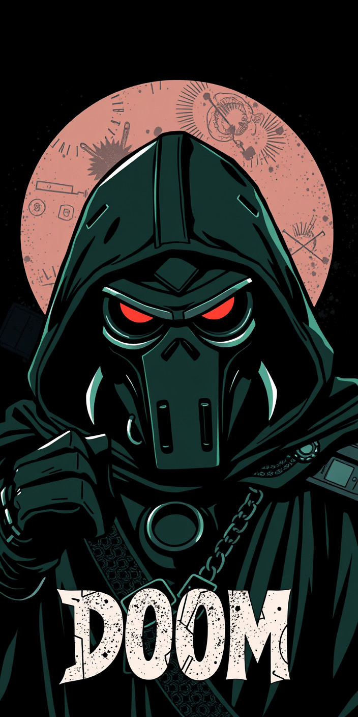 Mf doom 9 Phone Wallpaper