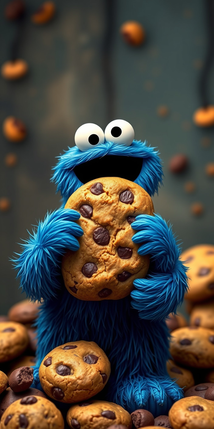 Cookie monster 5 Phone Wallpaper