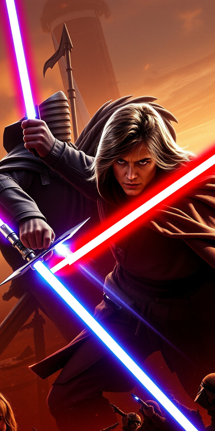 Anakin vs obi wan 8 Phone Wallpaper