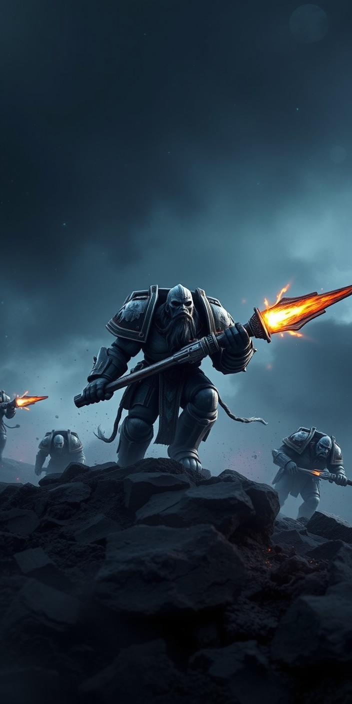 Warhammer 40k space wolves 2 Phone Wallpaper