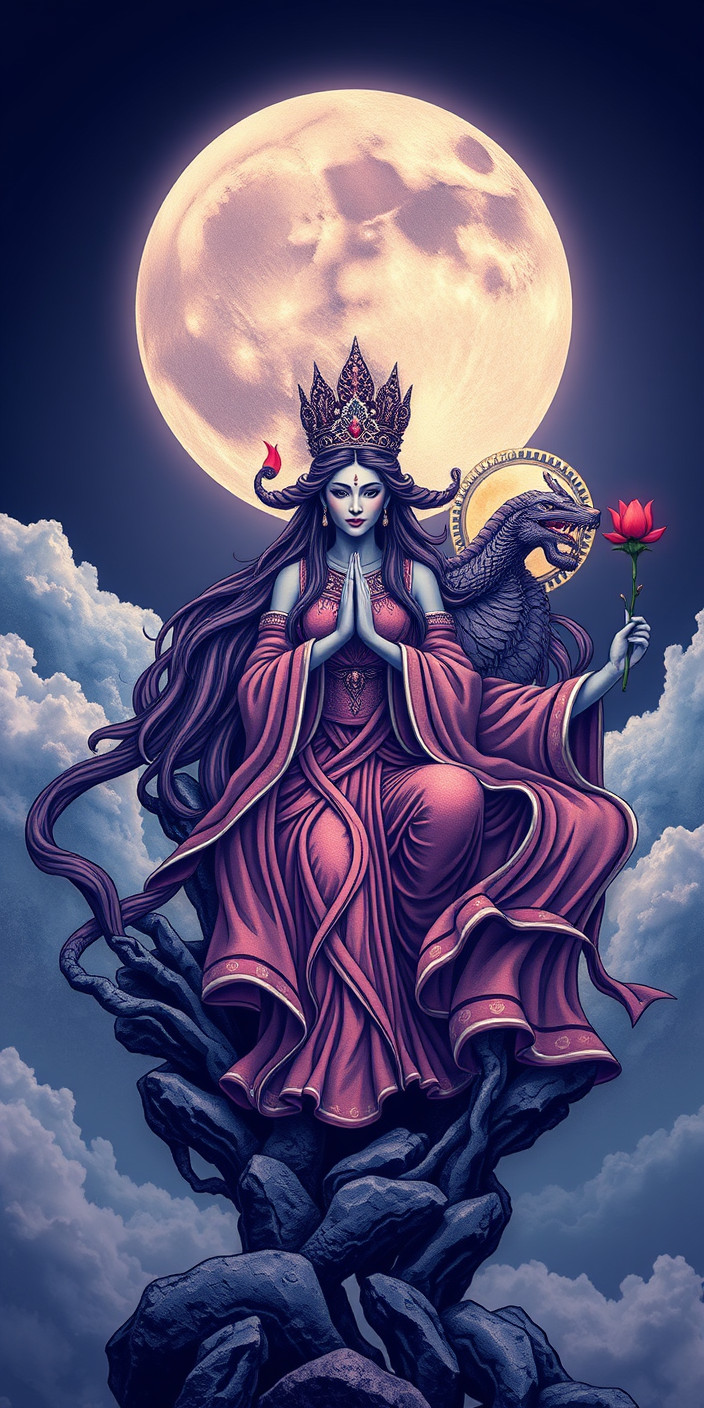 Triple moon goddess 7 Phone Wallpaper