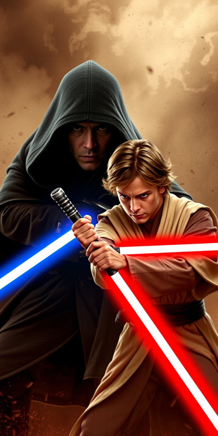 Anakin vs obi wan 6 Phone Wallpaper