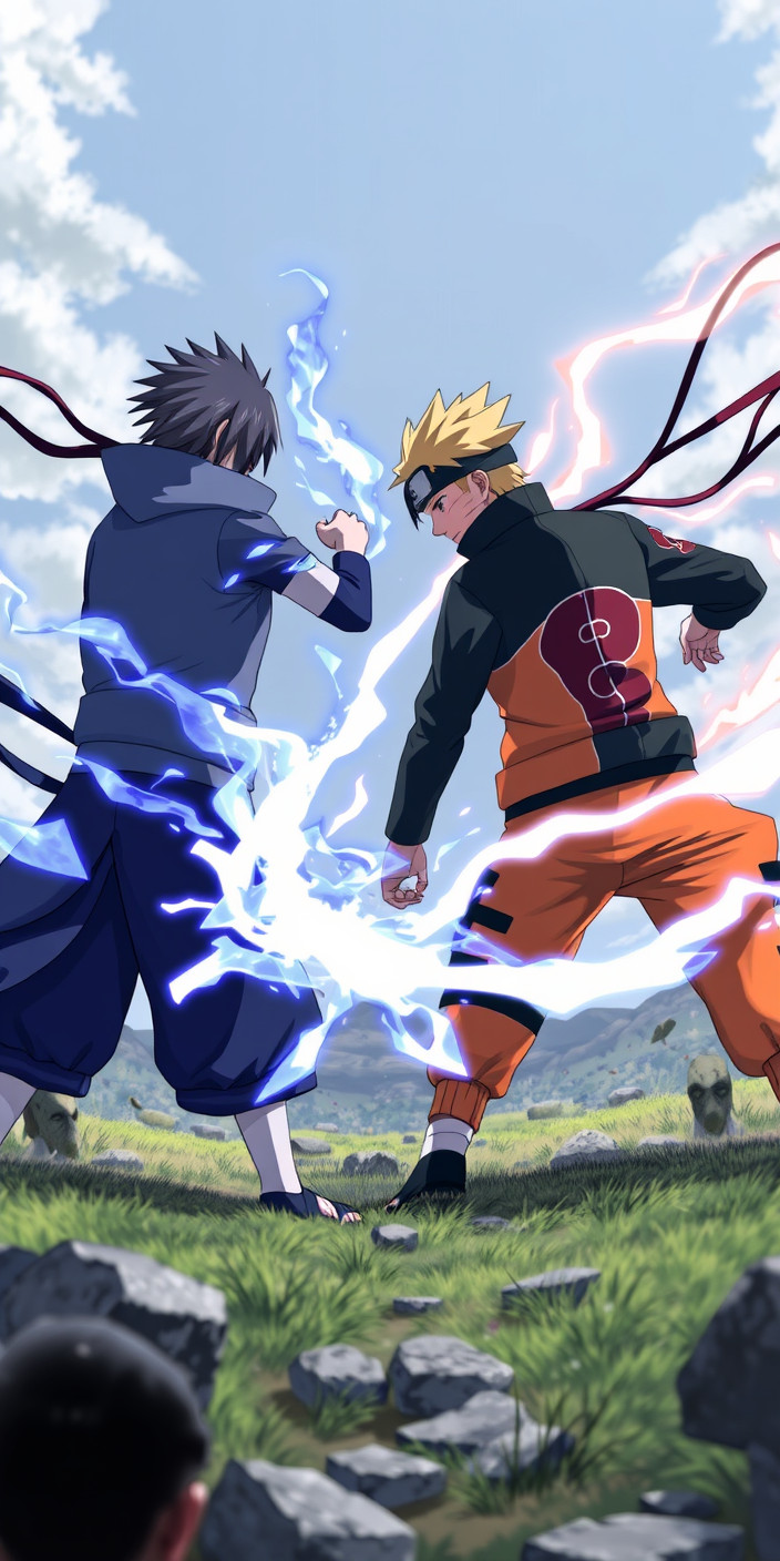 Naruto vs sasuke 3 Phone Wallpaper