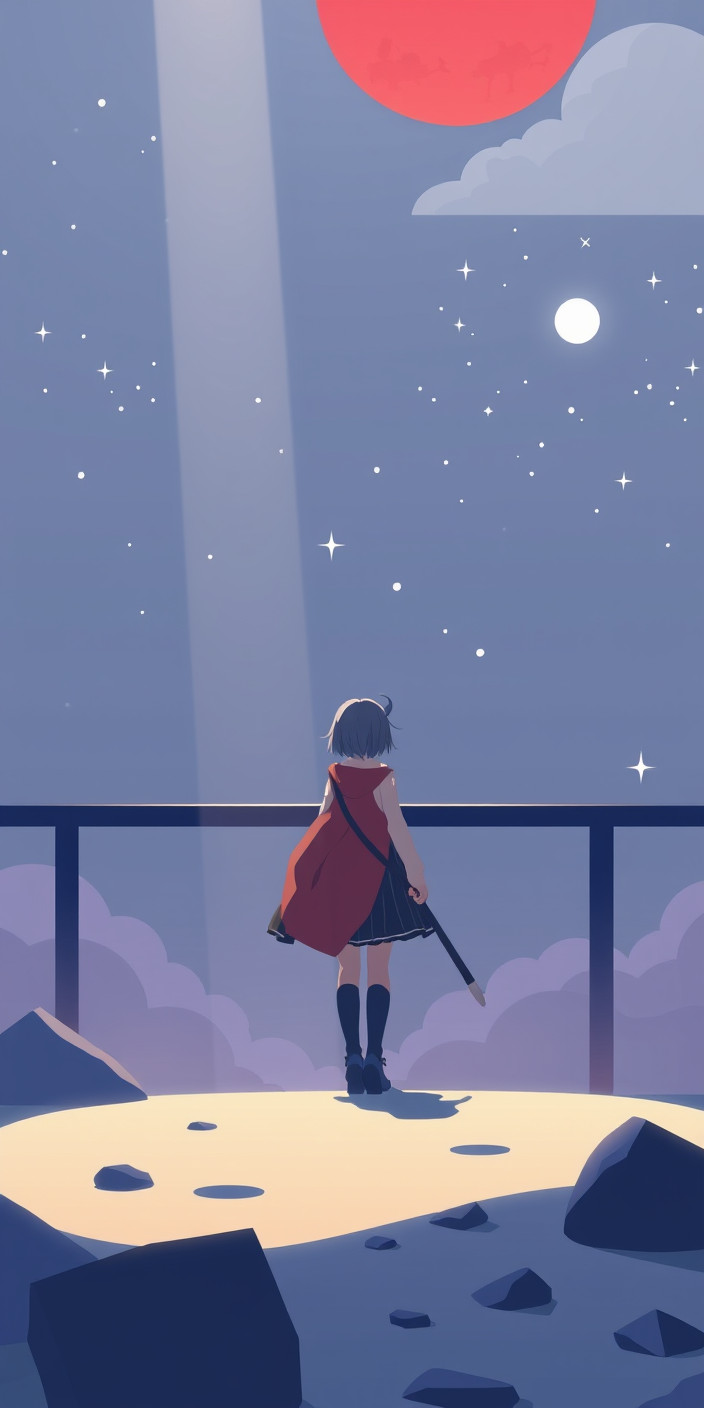 Anime minimalist 13 Phone Wallpaper