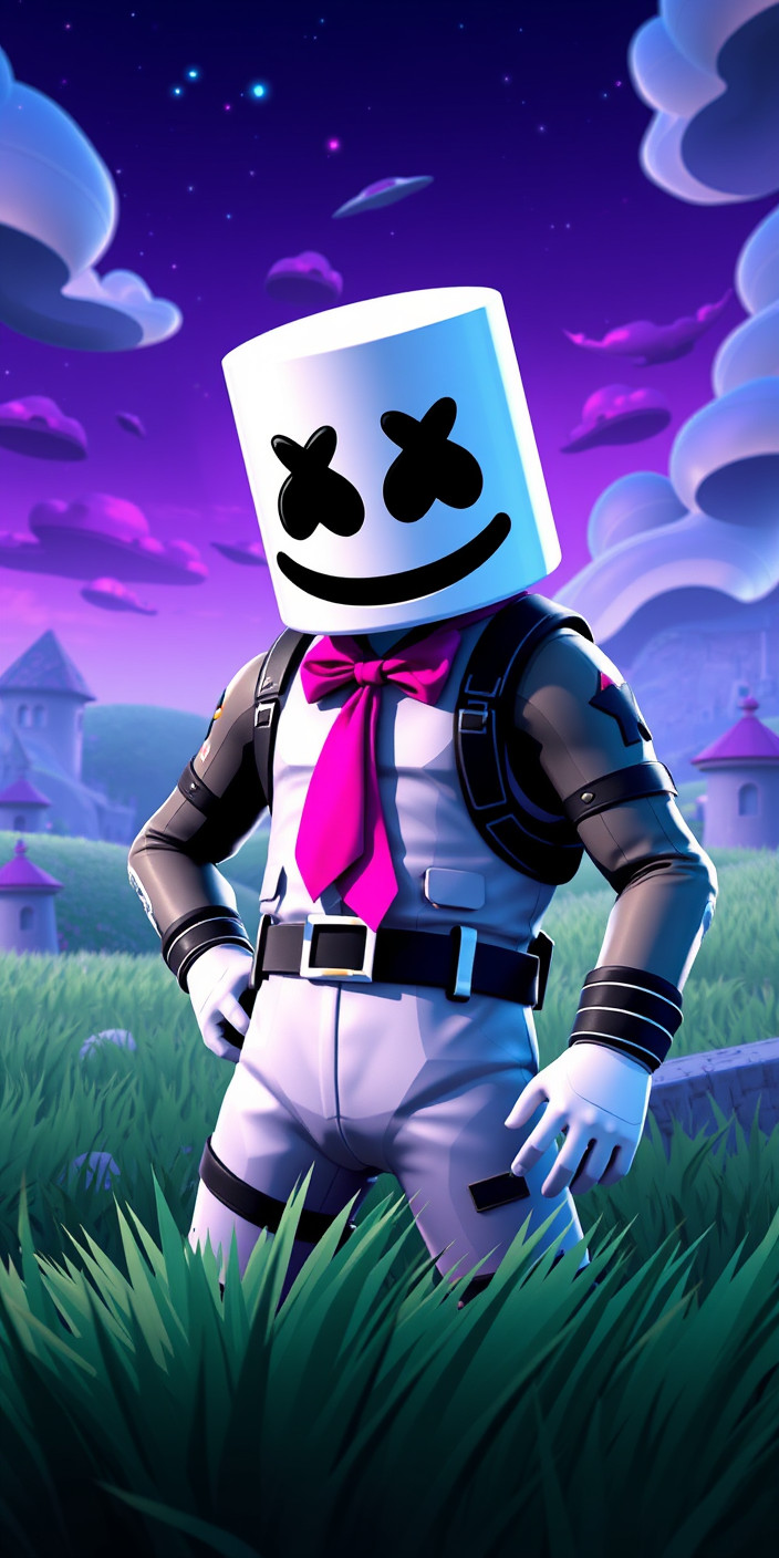 Marshmello  fortnite 6 Phone Wallpaper