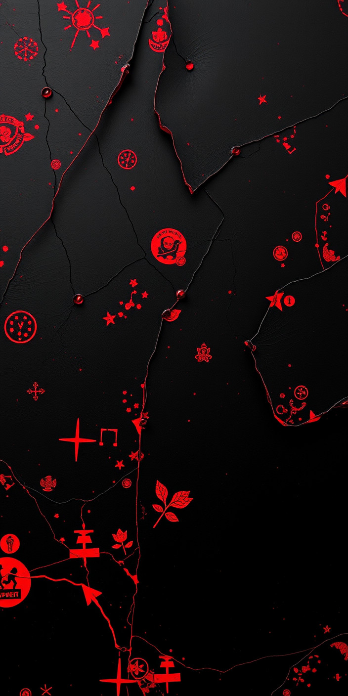 Black and red 7 Phone Wallpaper