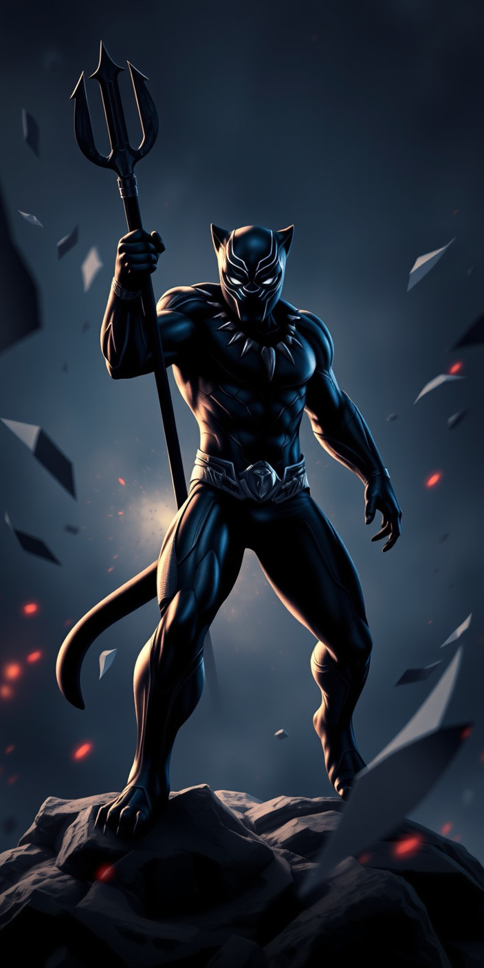 Black panther 5 Phone Wallpaper