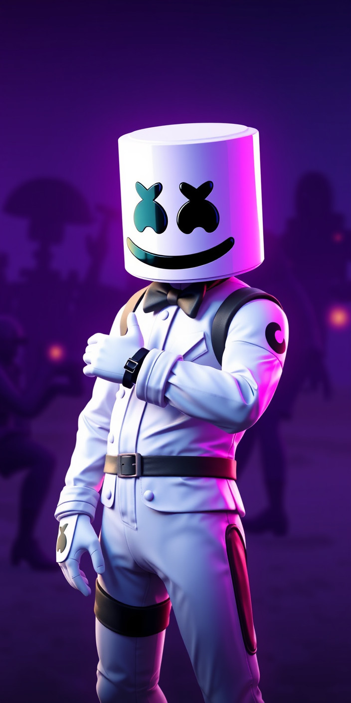 Marshmello  fortnite 1 Phone Wallpaper