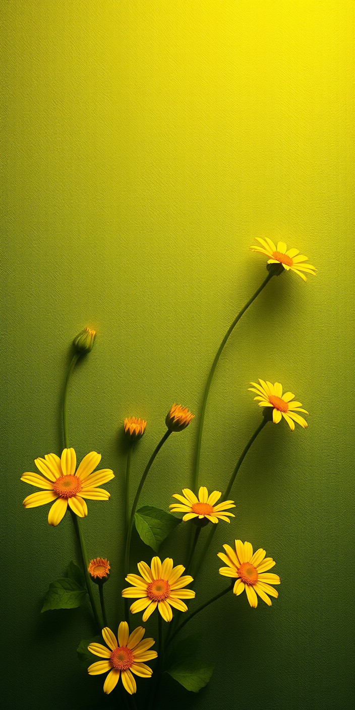 Yellow flower 13 Phone Wallpaper