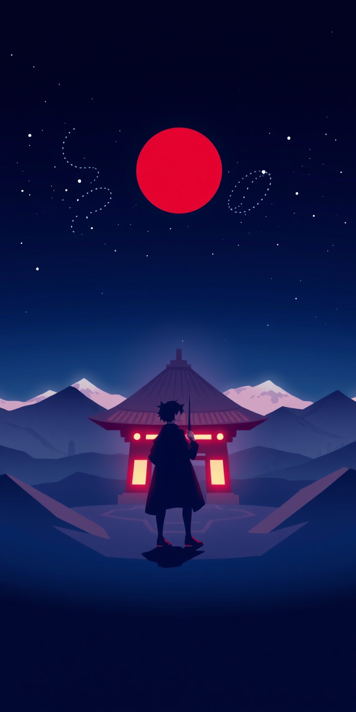 Anime minimalist 11 Phone Wallpaper
