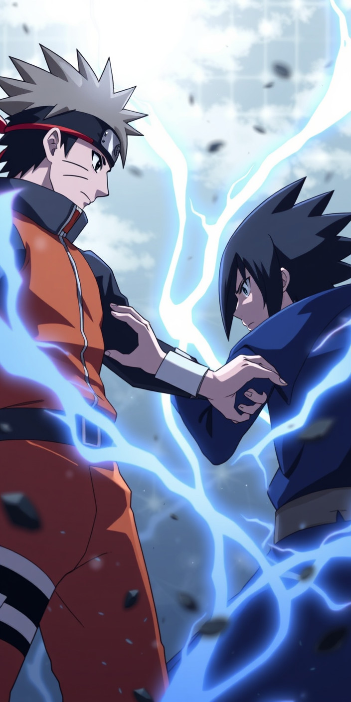 Naruto vs sasuke 1 Phone Wallpaper