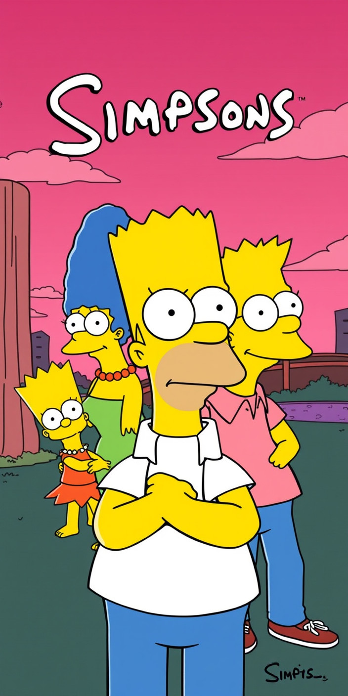 Aesthetic  simpsons 6 Phone Wallpaper