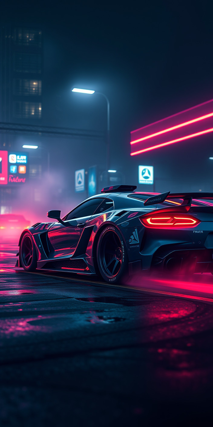 Cyberpunk car 10 Phone Wallpaper