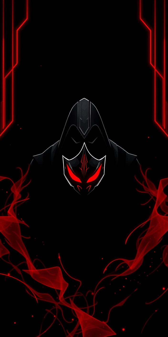 Black and red gaming 6 Phone Wallpaper