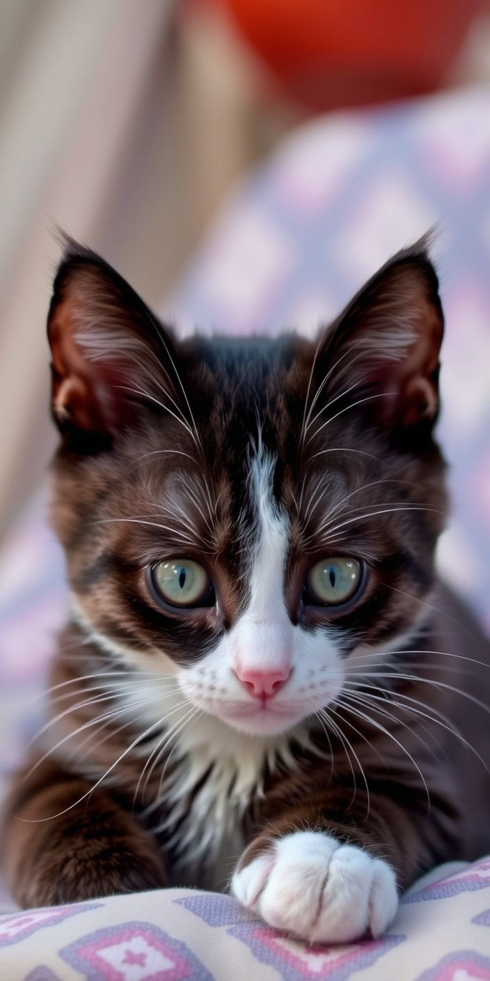 Cute cat 9 Phone Wallpaper